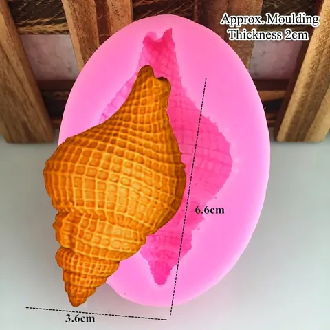 Realistic Conch Shell Silicone Mold Ocean Theme DIY Chocolate Fondant Resin Craft Clay Soap Cake Decoration Baking Tool