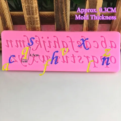 DIY Mini Kleine Letters Alfabet Siliconen Vorm Voor Bakken Fondant Taart Decoreren Chocolade Snoep Vorm DIY Ambachtelijke Bakgereedschap
