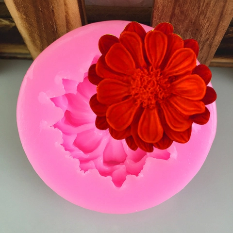 Kleine Gänseblümchen Silikonform 3D Blumenform Backwerkzeug Für Tortendekoration Handgefertigte Seife Kerze Harz DIY Handwerk