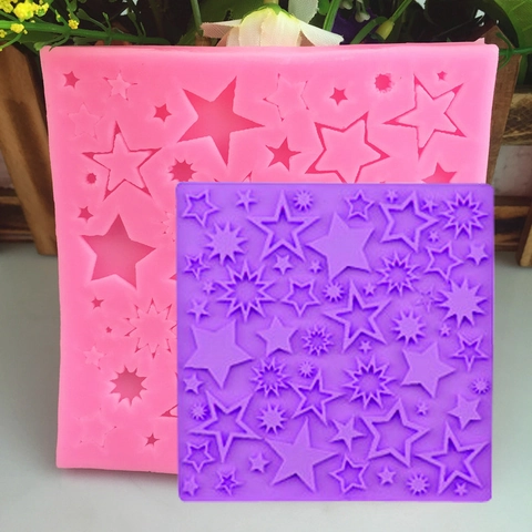 DIY Sternform Silikonform Mehrere Größen Fünfzackiger Stern Fondant Schokolade Kuchen Dekorieren Werkzeug Backform Für Handwerk