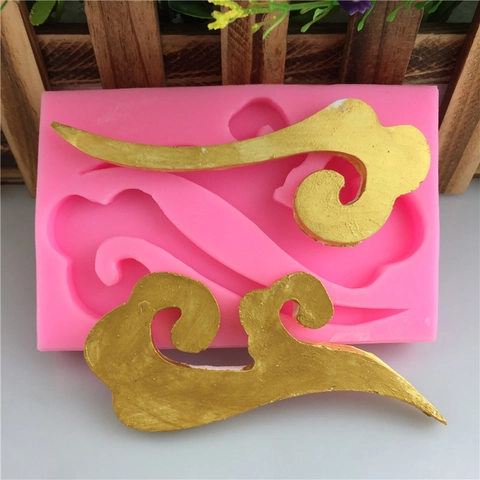 DIY Gunstige Wolk Siliconen Vorm Voor Fondant Chocolade Taart Bakken Roze Flexibele Siliconen Traditionele Ambachtelijke Decoratie
