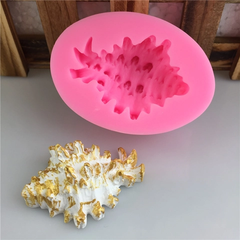 Fechterschnecke Muschel Silikonform Rosa Ozean Serie DIY Backwerkzeug Für Schokolade Fondant Kuchen Dekor Harzform
