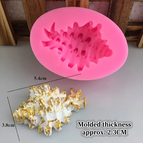Fechterschnecke Muschel Silikonform Rosa Ozean Serie DIY Backwerkzeug Für Schokolade Fondant Kuchen Dekor Harzform