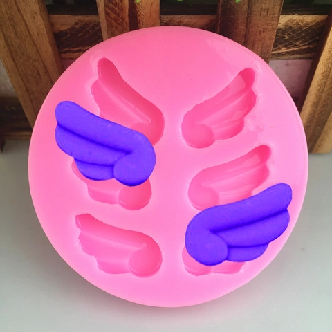 Engelsflügel Silikonform Für DIY Fondant Schokolade Tortendekoration Handgemachte Seife Ton Flügel Form Backwerkzeug Rosa