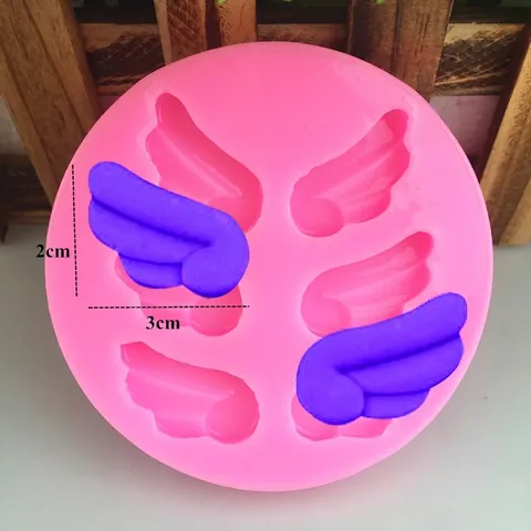 Engelsflügel Silikonform Für DIY Fondant Schokolade Tortendekoration Handgemachte Seife Ton Flügel Form Backwerkzeug Rosa