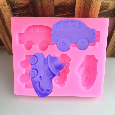 Mini Auto Form Silikonform Für Kuchendekoration Fondant Schokolade Basteln Rosa Backwerkzeug Zubehör