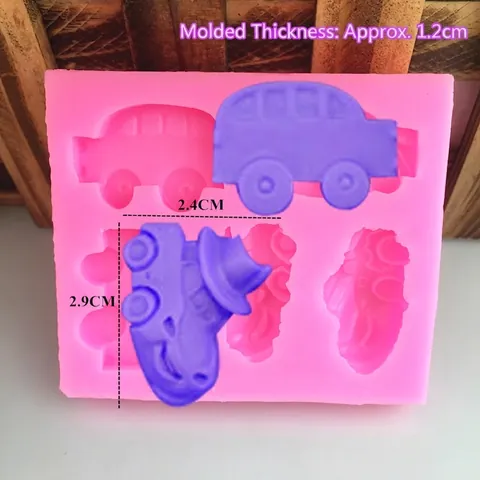 Mini Auto Form Silikonform Für Kuchendekoration Fondant Schokolade Basteln Rosa Backwerkzeug Zubehör