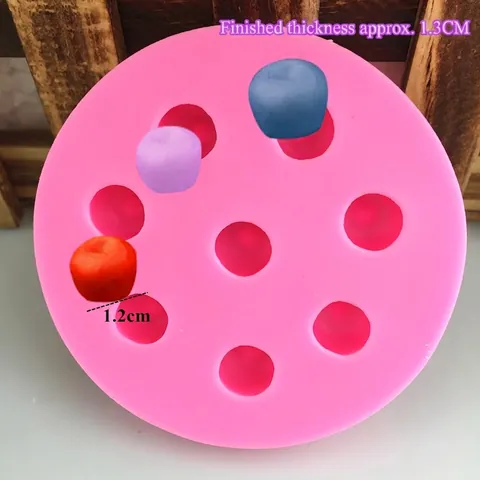 DIY Blaubeer Form Silikon Fondant Form Für Schokolade Kuchendekoration Backwerkzeuge Polymer Ton Mini Runde Fruchtform