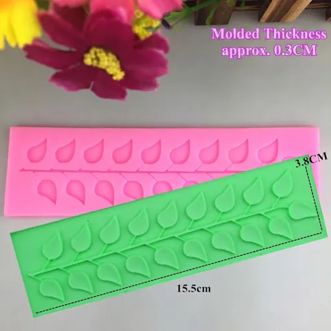Blatt Spitze Rand Silikonform DIY Fondant Tortendekoration Werkzeug Blattrebe Form Backform Für Zuckerhandwerk Schokolade