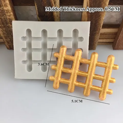 Zaun Form Silikon Fondant Kuchenform Schokolade Sugarcraft Gitterform DIY Backen Dekorieren Werkzeug Seife Ton Handwerk