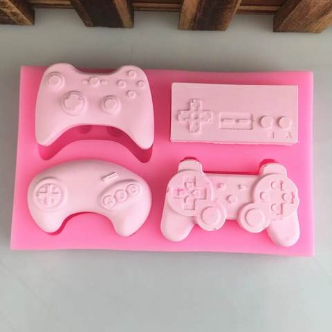 Retro Game Controller Silikonform Joystick Gamepad Form Fondant Kuchen Dekoration Werkzeug Schokolade Süßigkeiten Backform DIY