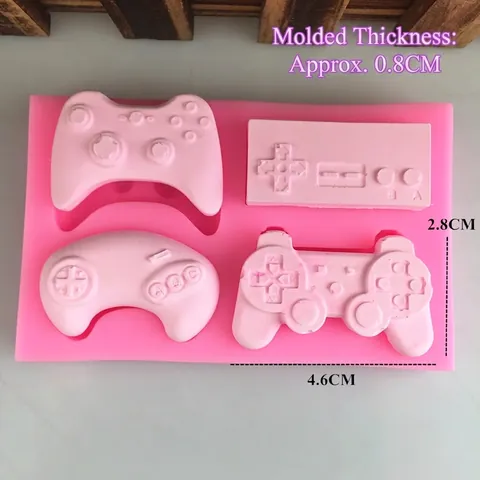 Retro Game Controller Silikonform Joystick Gamepad Form Fondant Kuchen Dekoration Werkzeug Schokolade Süßigkeiten Backform DIY