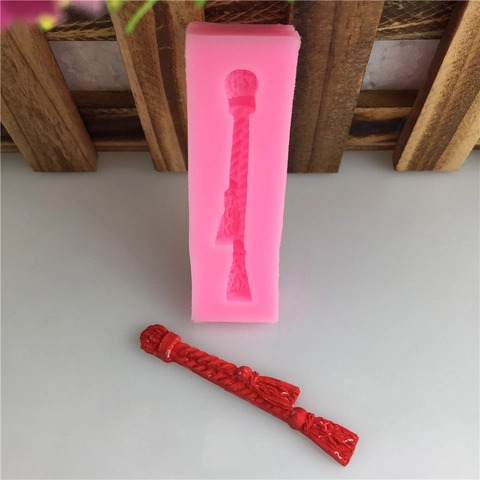 DIY Quasten Form Silikonform Für Fondant Gummipaste Schokolade Ton Kuchen Rand Dekoration Dekoratives Backwerkzeug Rosa