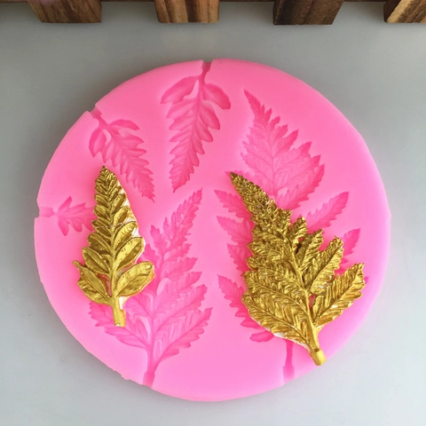 Farnblatt Silikonform Für Kuchen Fondant Schokolade Epoxidharz DIY Handgemachte Blattmuster Backen Dekorieren Werkzeuge