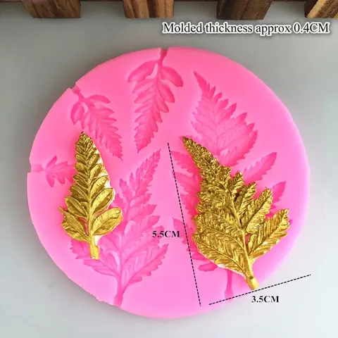 Farnblatt Silikonform Für Kuchen Fondant Schokolade Epoxidharz DIY Handgemachte Blattmuster Backen Dekorieren Werkzeuge