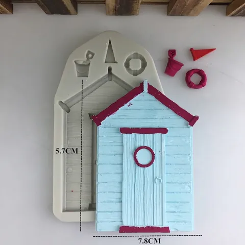 Stampo in Silicone Porta Casa in Legno Fiaba DIY Cioccolato Fondente Decorazione Torta Strumento Cottura Stampo Artigianale