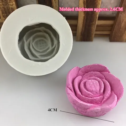 Stampo in Silicone a Forma di Rosa 3D per Decorazione Torte al Cioccolato Sapone Artigianale Candela Gesso Fai da Te