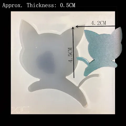 Stampo in Silicone a Forma di Gatto per Fai da Te Aromaterapia Fonduta Decorazione Torte Strumenti Mini Sagoma Animale Stampo Cottura Cioccolato Gelato