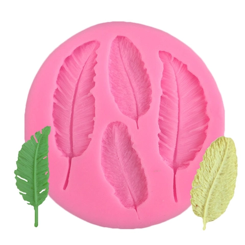 Molde de Silicona con Forma de Hoja de Plátano Decoración de Pasteles Fondant Chocolate Hecho a Mano Jabón Herramienta de Horneado DIY