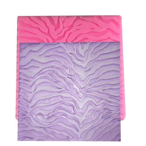 Zebra-Muster Silikonform Für DIY Kekse Kuchen Fondant Dekoration Gips Prägung Textur Matte Rosa Backwerkzeuge Zubehör