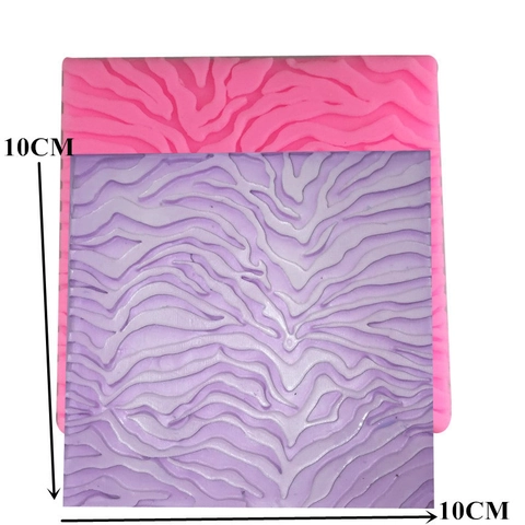 Zebra-Muster Silikonform Für DIY Kekse Kuchen Fondant Dekoration Gips Prägung Textur Matte Rosa Backwerkzeuge Zubehör