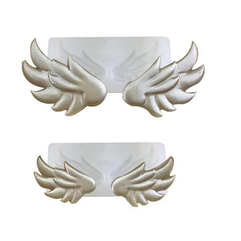 Angel Wings Silicone Fondant Mold Feather Wing Shape Chocolate Candy Mould DIY Cake Decorating Baking Tools Sugarcraft Gumpaste Clay Decor