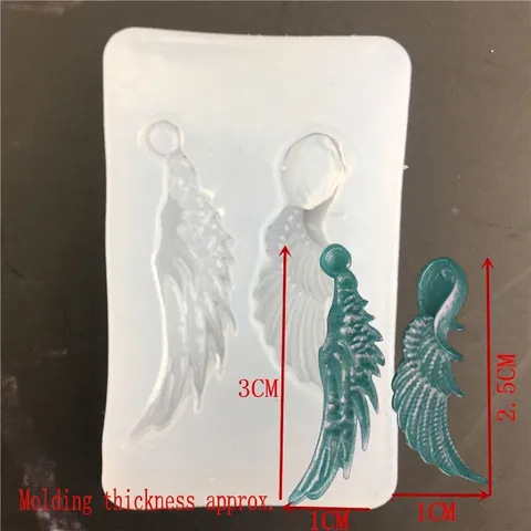Wing Shape Silicone Mold For DIY Handmade Fondant Cake Decoration Aromatherapy Resin Epoxy Feather Baking Tools