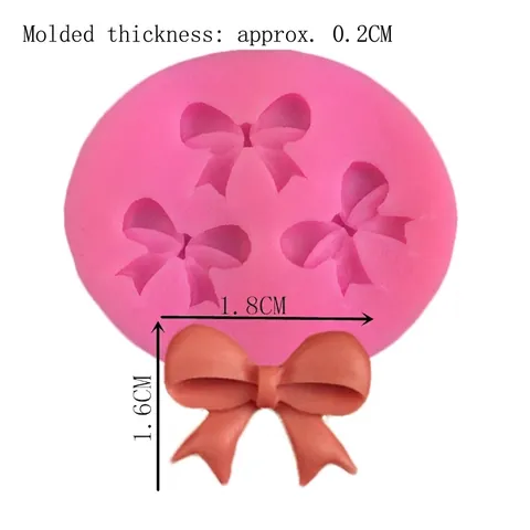 Strikvorm Siliconen Vorm Voor DIY Handgemaakte Fondant Taart Decoratie Bakgereedschap Sugarcraft Chocolade Strik Kleivorm
