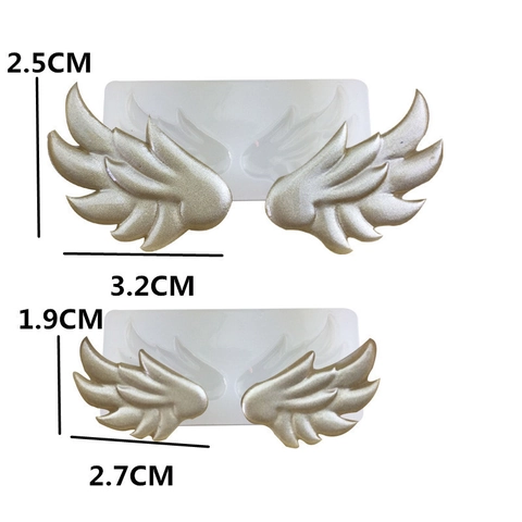 Angel Wings Silicone Mold For Fondant Chocolate Wing Feather Shape Baking Cake Decoration Tool DIY Sugarcraft Resin Mold