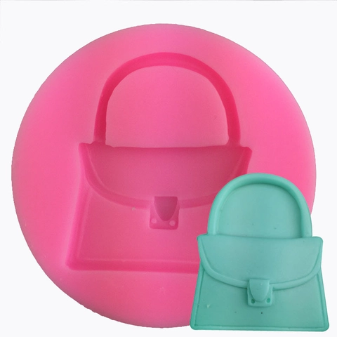 Handtaschenform Silikonform Für Fondant Tortendekoration Schokolade Süßigkeiten Ton Seifenherstellung Kreative Küche DIY Backwerkzeug Rosa