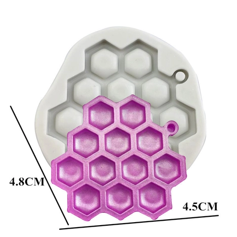 Stampo in Silicone a Nido d'Ape 3D Per Sapone Fatto a Mano Resina Fai-da-Te Esagono Cioccolato Torta Strumenti da Cucina