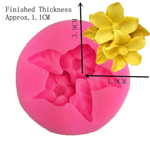 Stampo in Silicone a Forma di Fiore per Fondente Torta Aromaterapia DIY Cioccolato Gelato Artigianale Decorazione Cottura