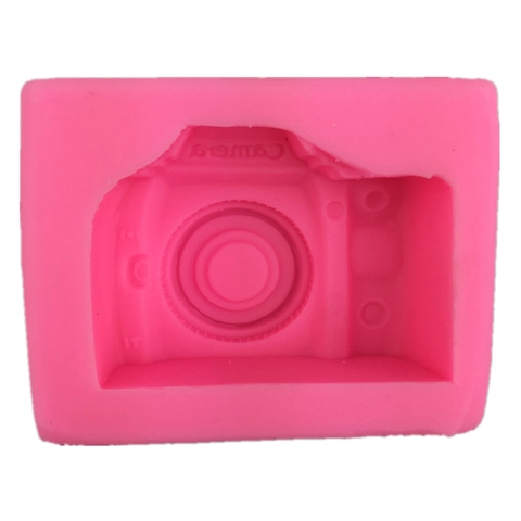 Retro Camera Vormige Siliconen Vorm Roze SLR Camera Fondant Cake Vorm Voor Chocolade Klei Zeep DIY Bakken Gereedschap Keuken