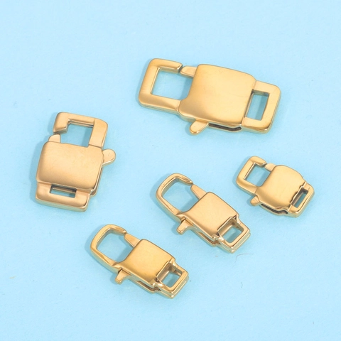 Polished Stainless Steel Lobster Clasp Buckle Necklace Connector DIY Jewelry Making Findings Bag Hook Accessory Clasp
