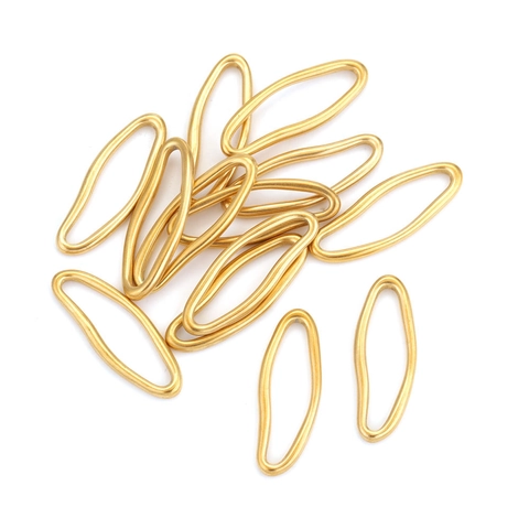 Minimalist Stainless Steel Geometric Irregular Circle Connectors For Earring Jewelry Making DIY Findings High Polish Accessory