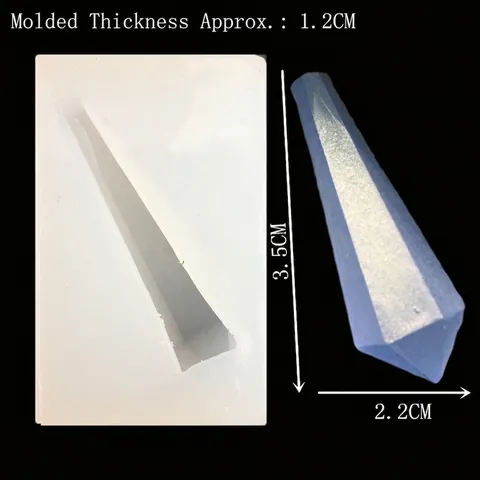 Molde de Silicona con Forma de Pilar de Cristal para Herramientas de Decoración de Pasteles de Fondant DIY Fundición de Resina Prisma