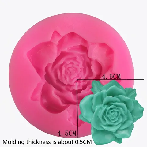 Rose Blume Form Silikonform Für DIY Fondant Kuchen Dekoration Backen Schokolade Süßigkeiten Seife Herstellung DIY Werkzeug