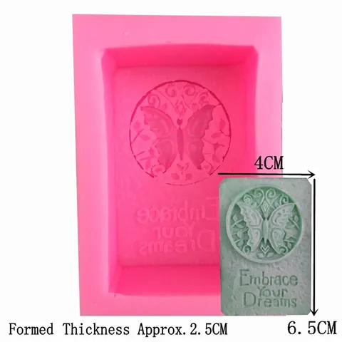 Vlinder Letter Siliconenvorm Handgemaakte Fondant Taartvorm Zeep Hars Klei Decoratie Tool Embrace Your Dreams DIY Ambacht Bakken