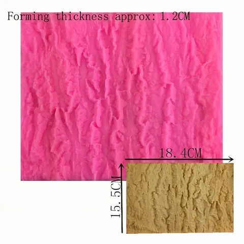 Bark Texture Silicone Mold For Fondant Cake Decoration DIY Baking Tool Nature Wood Grain Pattern Sugar Craft Molding Mat