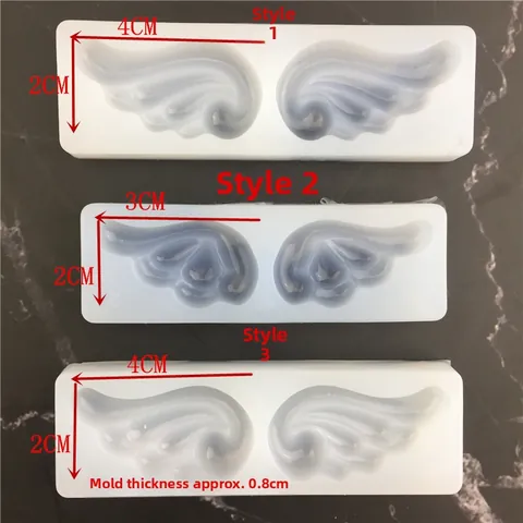 Angel Wing Shape Silicone Cake Mold For Fondant Chocolate Ice Cream DIY Sugar Craft Decorative Baking Tool Flexible Mold