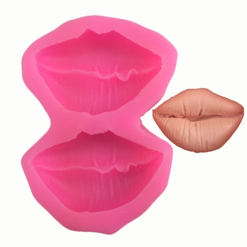 Lippen Silikonform Backform Pink Fondant Schokolade DIY Backwerkzeug Küchenhelfer Für Kuchendekoration Handwerk