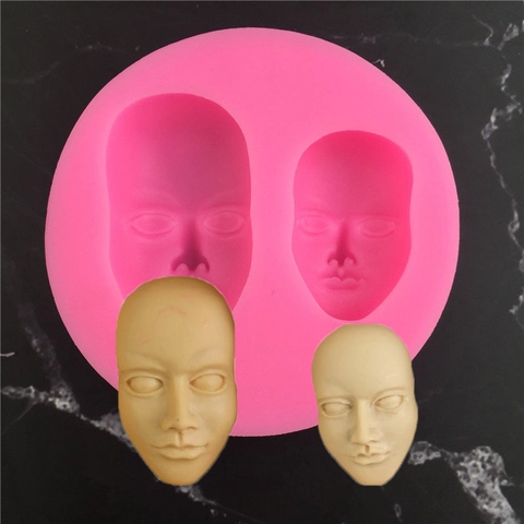 Menschliches Gesicht Form Silikonform Für Kuchendekoration Fondant Werkzeuge Schokolade Seife Ton Form DIY Handwerk Backzubehör