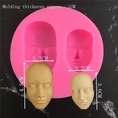 Menschliches Gesicht Form Silikonform Für Kuchendekoration Fondant Werkzeuge Schokolade Seife Ton Form DIY Handwerk Backzubehör