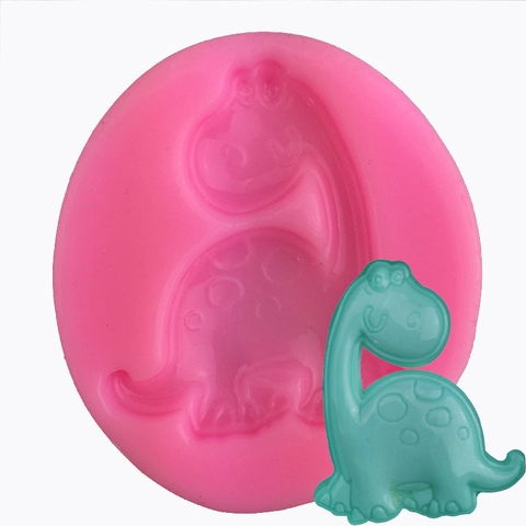 Cartoon Dinosaurier Silikonform Für Fondant Tortendekoration Rosa Süßes Tier DIY Handgemachtes Handwerk Backwerkzeug