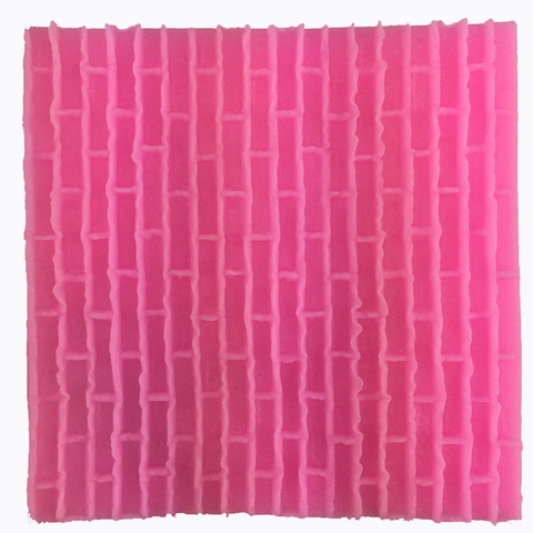 Silikon Kuchenform Ziegelmauer Struktur Gitter Pad Fondant Tortendekoration Backwerkzeug Für Küche Home DIY Handwerk Rosa