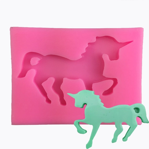 Silikonform Einhorn Form Für Tortendekoration Handgemachte Fondant Schokolade Basteln DIY Backwerkzeug Tier Design Form