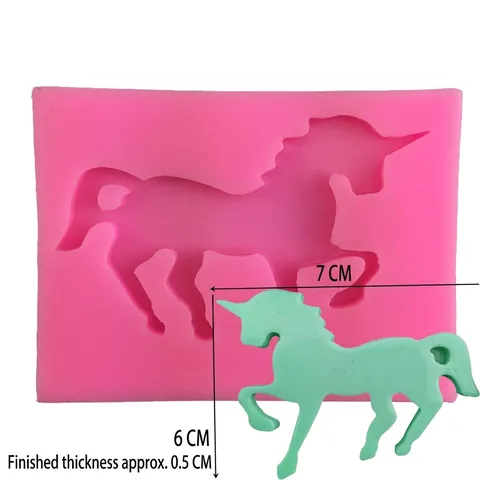 Silikonform Einhorn Form Für Tortendekoration Handgemachte Fondant Schokolade Basteln DIY Backwerkzeug Tier Design Form