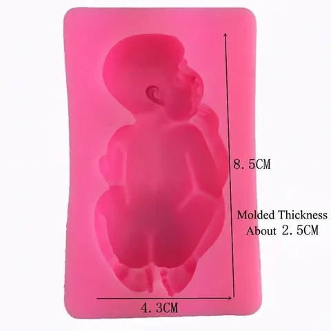 3D Schlafendes Baby Silikonform Für Fondant Tortendekoration Schokolade Pudding Seife Kerze DIY Backwerkzeug Bastelform