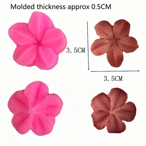3D Pflaumenblütenblatt Silikonform Handgefertigte Fondant Tortendekoration Werkzeug DIY Backen Handwerk Harz Seife Form