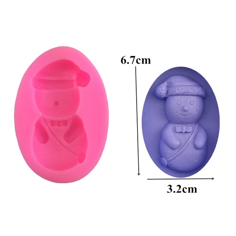 Weihnachten Schneemann Silikonform Für Fondant Tortendeko Handgemachte Schokolade Seife Zucker Handwerk Backwerkzeug